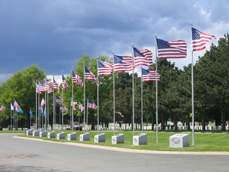 Fort Snelling National Cemetery Avenue of Flags 